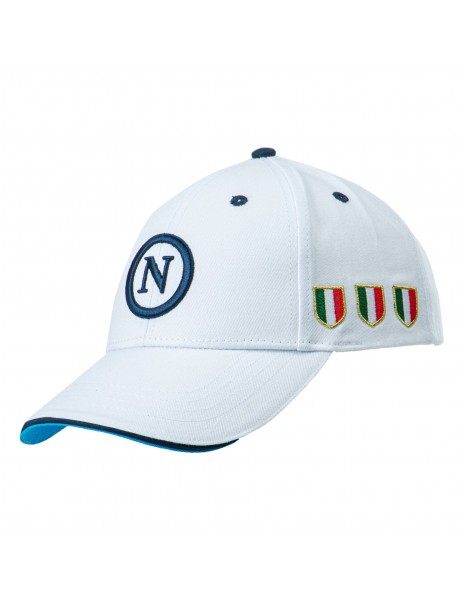 Cappello scudetto SSC Napoli bianco