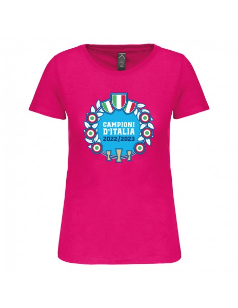 T-shirt fuchsia donna campioni