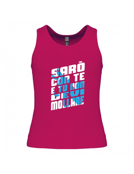 tank top fuchsia saro con te for girls