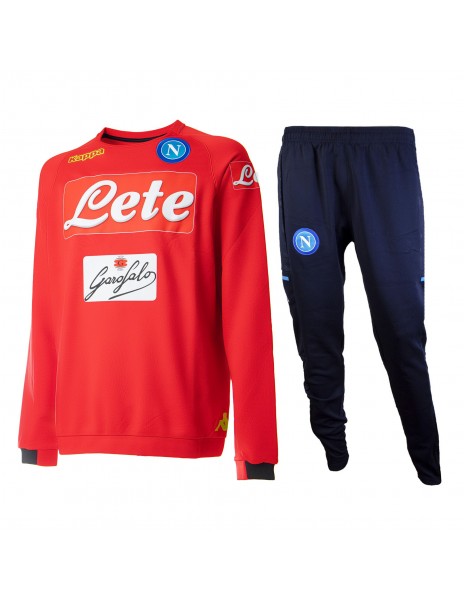 Napoli tracksuit training red crew...