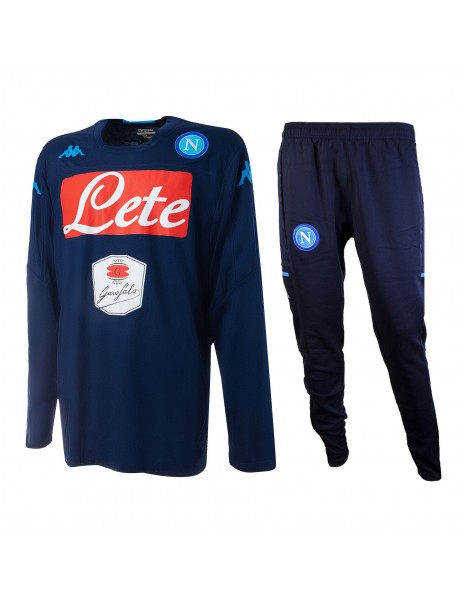 tuta napoli workout girocollo navy team