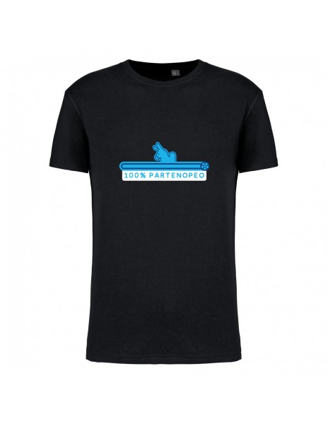 T-shirt nera partenopeo