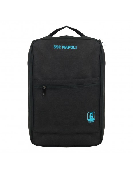 napoli black travel shoes pouch