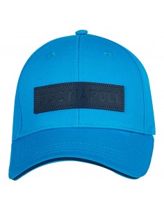 white and blue baseball hat...