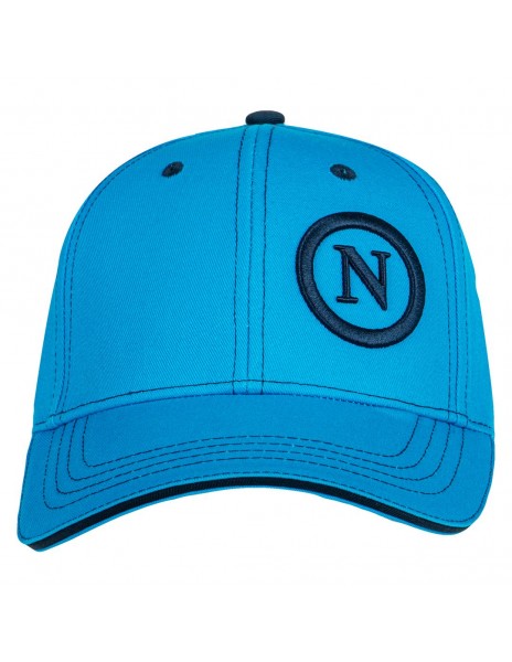 cappello baseball azzurro ricamo a...