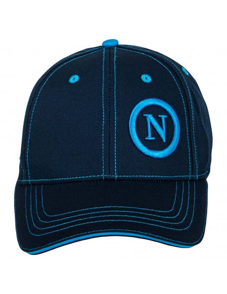 cappello baseball blu ricamo a...