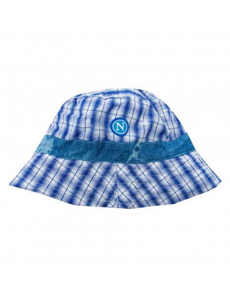 cappello double scozzesino azzurro...