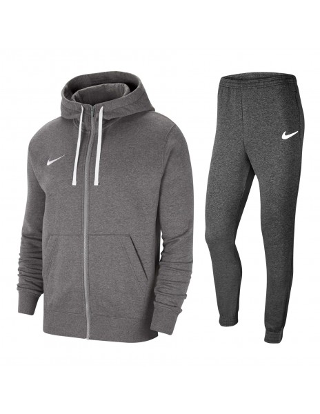 tuta nike grigia felpata con cappuccio