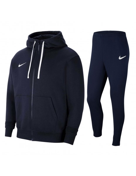 Nike tuta blu felpata full zip con cappuccio