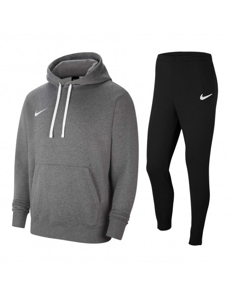 tuta nike grigia felpata con cappuccio