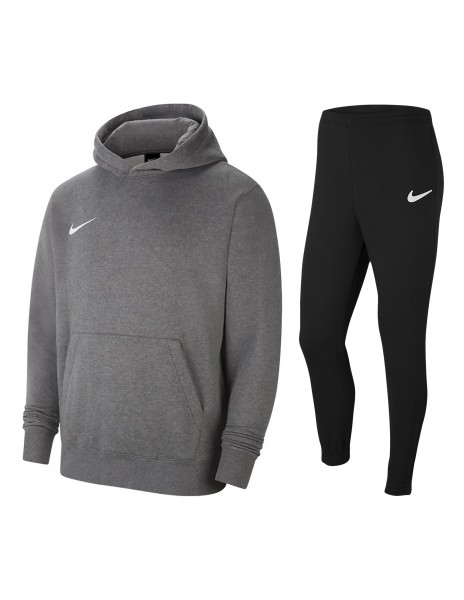 Gray nike tracksuit for kids with hood