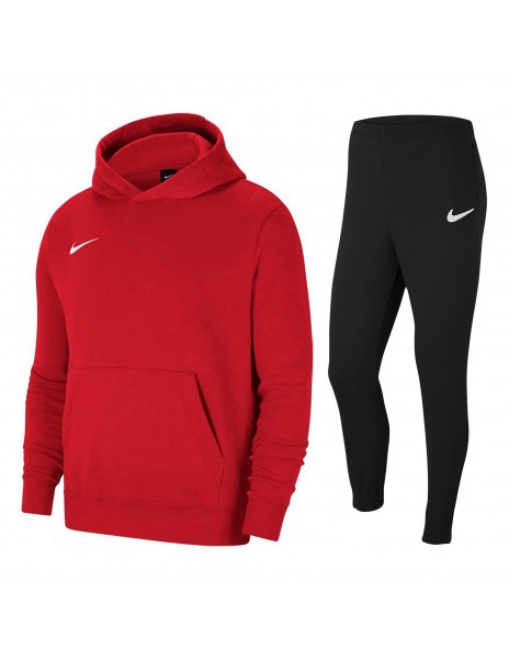 Red nike tracksuit for children with...
