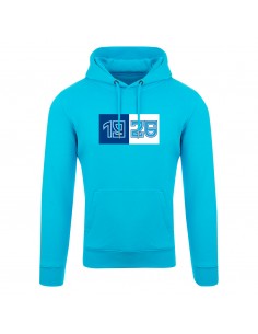 Felpa con cappuccio azzurra...