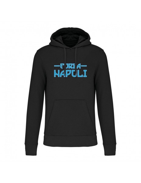 Felpa con cappuccio nera Forza Napoli