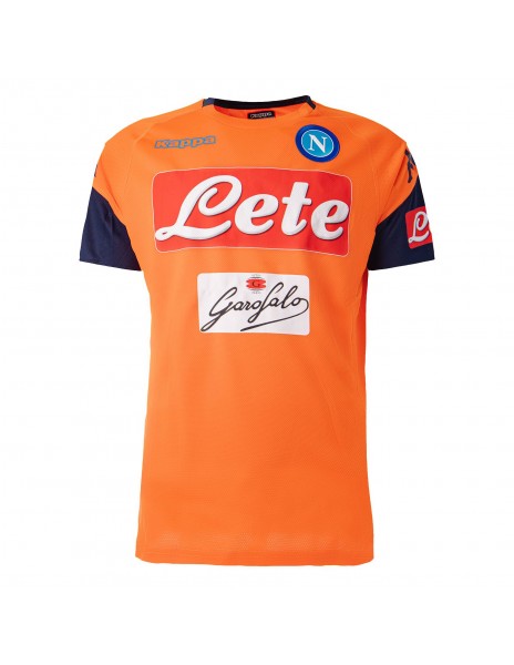 t-shirt allenamento napoli arancione