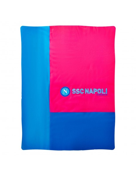 SSC Napoli fuchsia chenille baby blanket