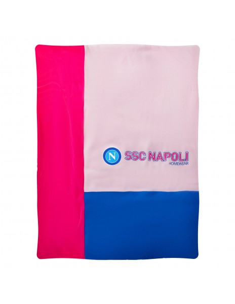 SSC Napoli pink chenille baby blanket