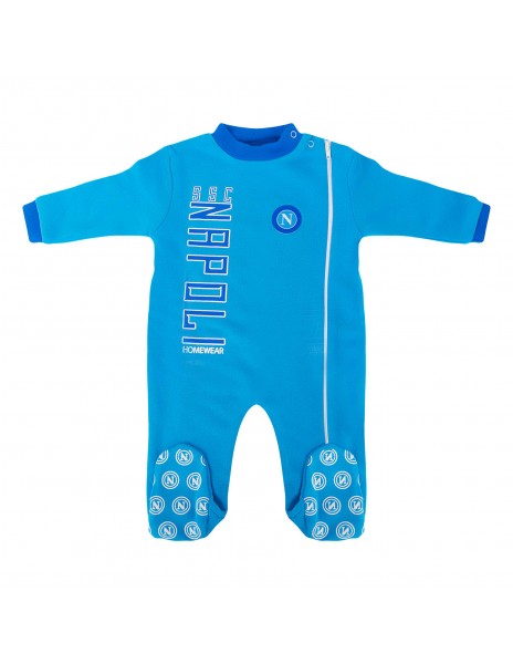 pigiama neonato azzurro ssc napoli  