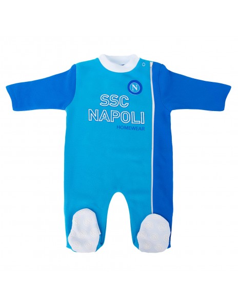 pigiama neonato azzurro e blu ssc napoli