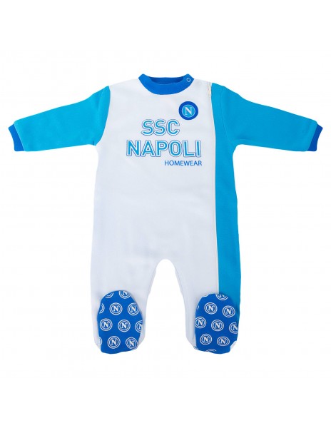 pigiama neonato sky e azzurro ssc napoli