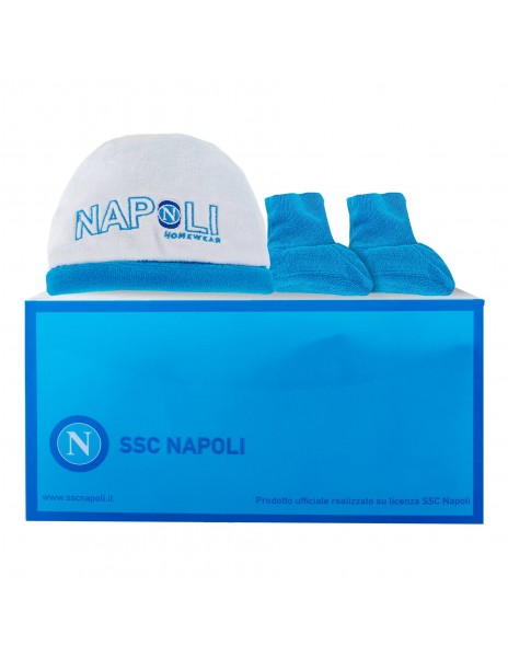 set cappellino e scarpine neonato sky...