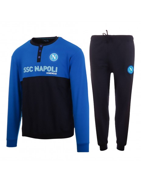 navy blue interlock ssc napoli pajamas