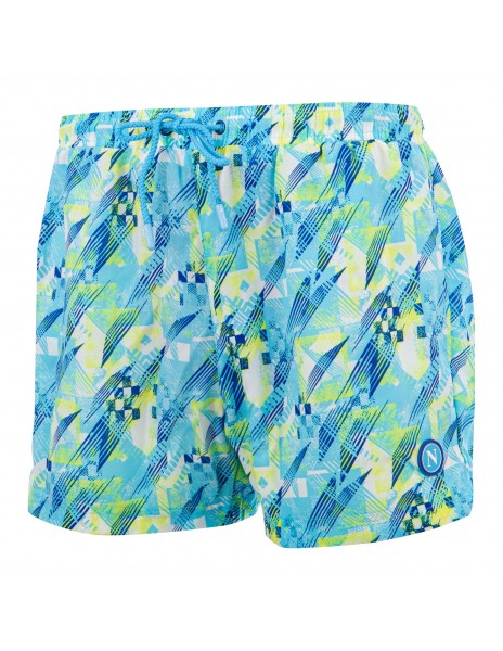 ssc napoli light blue bermuda shorts