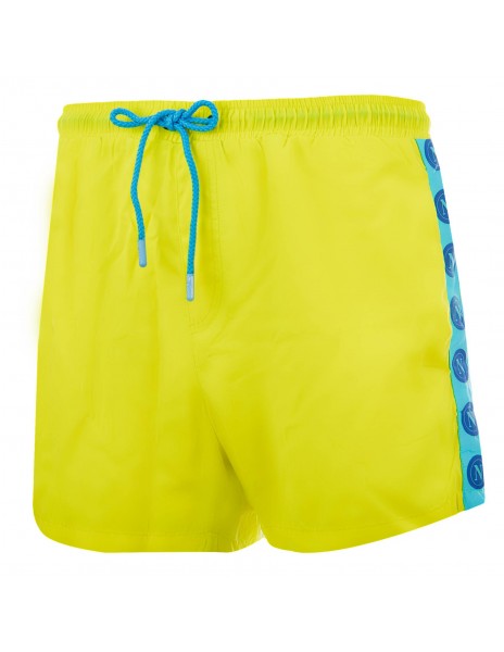 ssc napoli yellow banda bermuda shorts 