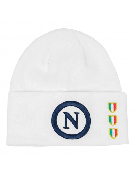 cappello invernale bianco SSC Napoli