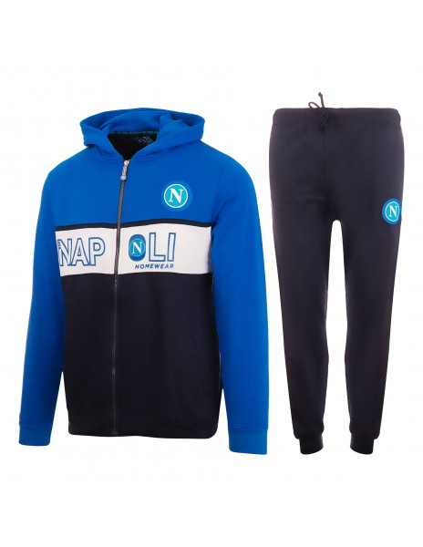 tuta felpata homewear full zip con...