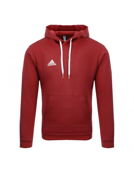 felpa con cappuccio adidas rossa