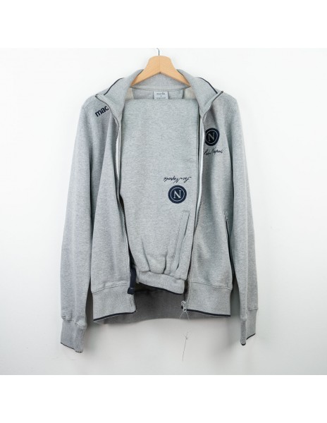 Macron SSC Napoli gray fleece tracksuit