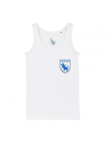Naples Scudetto White Tank Top