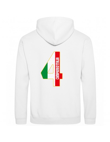 Felpa Campioni 4 Bianca 2025
