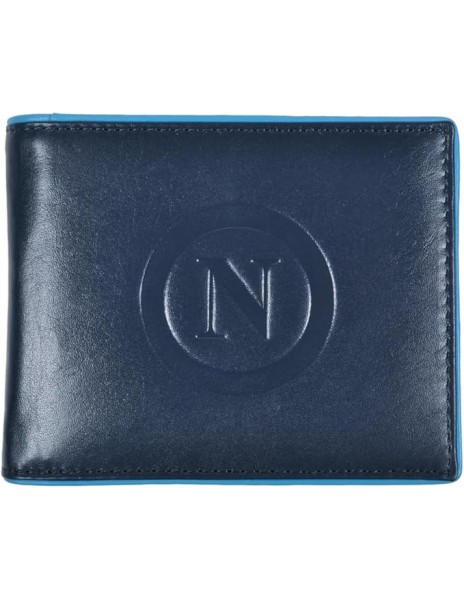 SSC Napoli Blue Leather Wallet with...