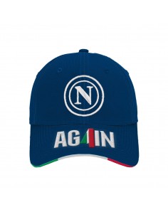 Cappello blu again logo SSC...
