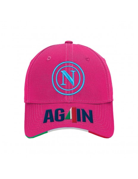 Cappello snapback fuxia again logo...