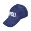 Cappello Snapback SSC Napoli Blu Vellutino con Logo Bianco