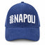 Cappello Snapback SSC Napoli Blu Vellutino con Logo Bianco