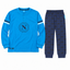 Pigiama Serafino T10 Azzurro Logo Ssc Napoli