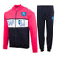 tuta felpata homewear fucsia bambina ssc napoli