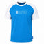 T-shirt estiva celeste con scritta ssc napoli bianca