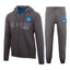 Tuta Felpata Homewear Full Zip Bambino Grigia SSC Napoli