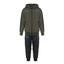 SSC Napoli hooded tracksuit, children's, olive green, EA7 2024/2025