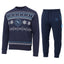 Tuta Felpata Natale Blu Logo SSC Napoli