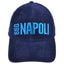 Cappello Snapback SSC Napoli Blu Vellutino con Logo Azzurro