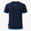 T-shirt estiva blu con scritta ssc napoli