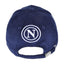 Cappello Snapback SSC Napoli Blu Vellutino con Logo Bianco