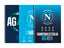 Set da 3 quaderni "Again" SSC Napoli Quadretti GR.100 5MM