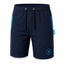 Bermuda blu con logo azzurro